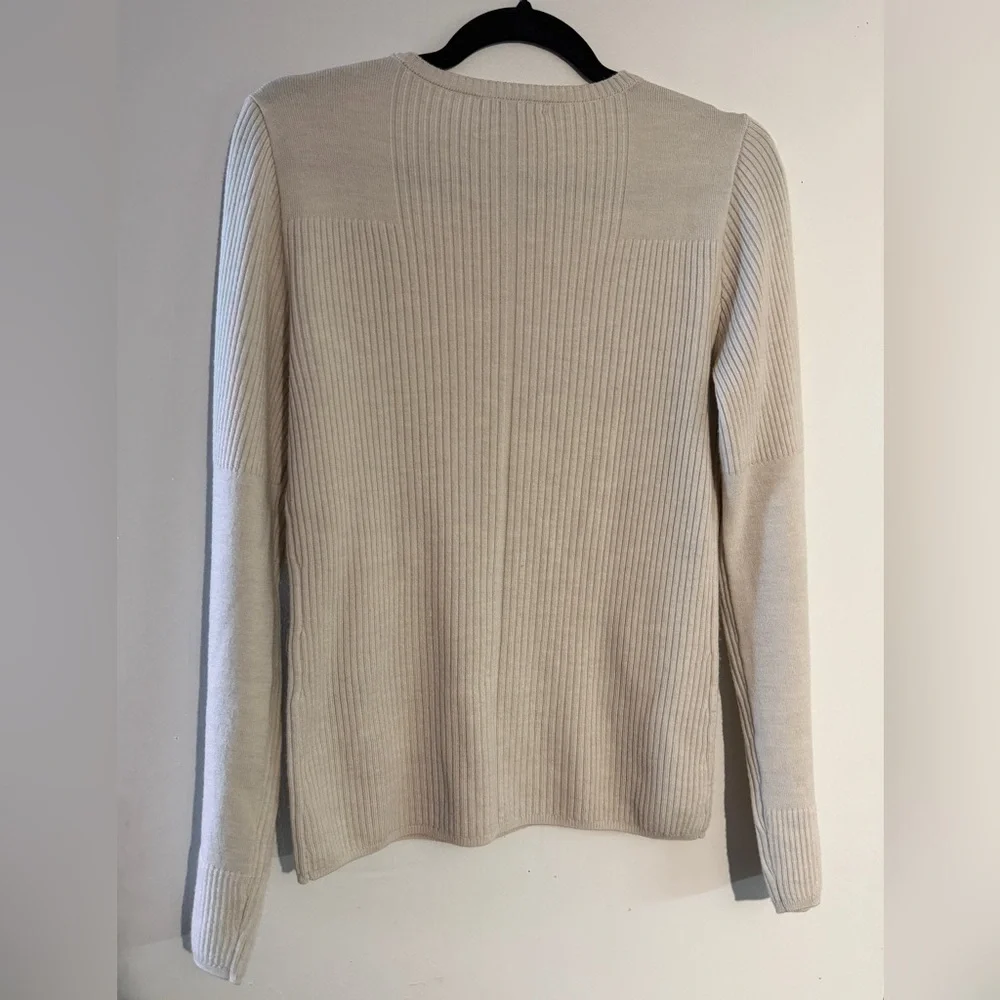 Rag & Bone Beige Audrina Ribbed wool sweater. Size M. - Picture 9 of 10